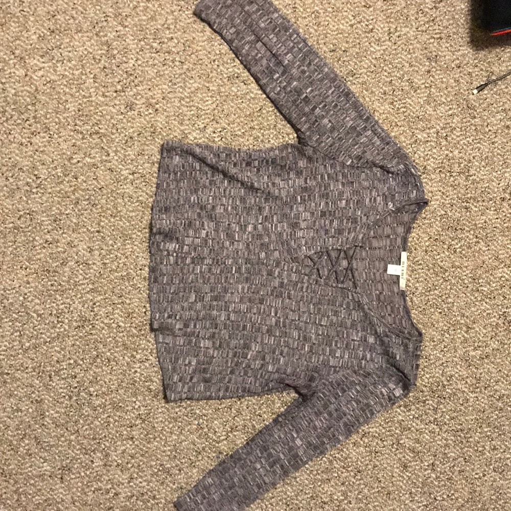 Crossed front crop top